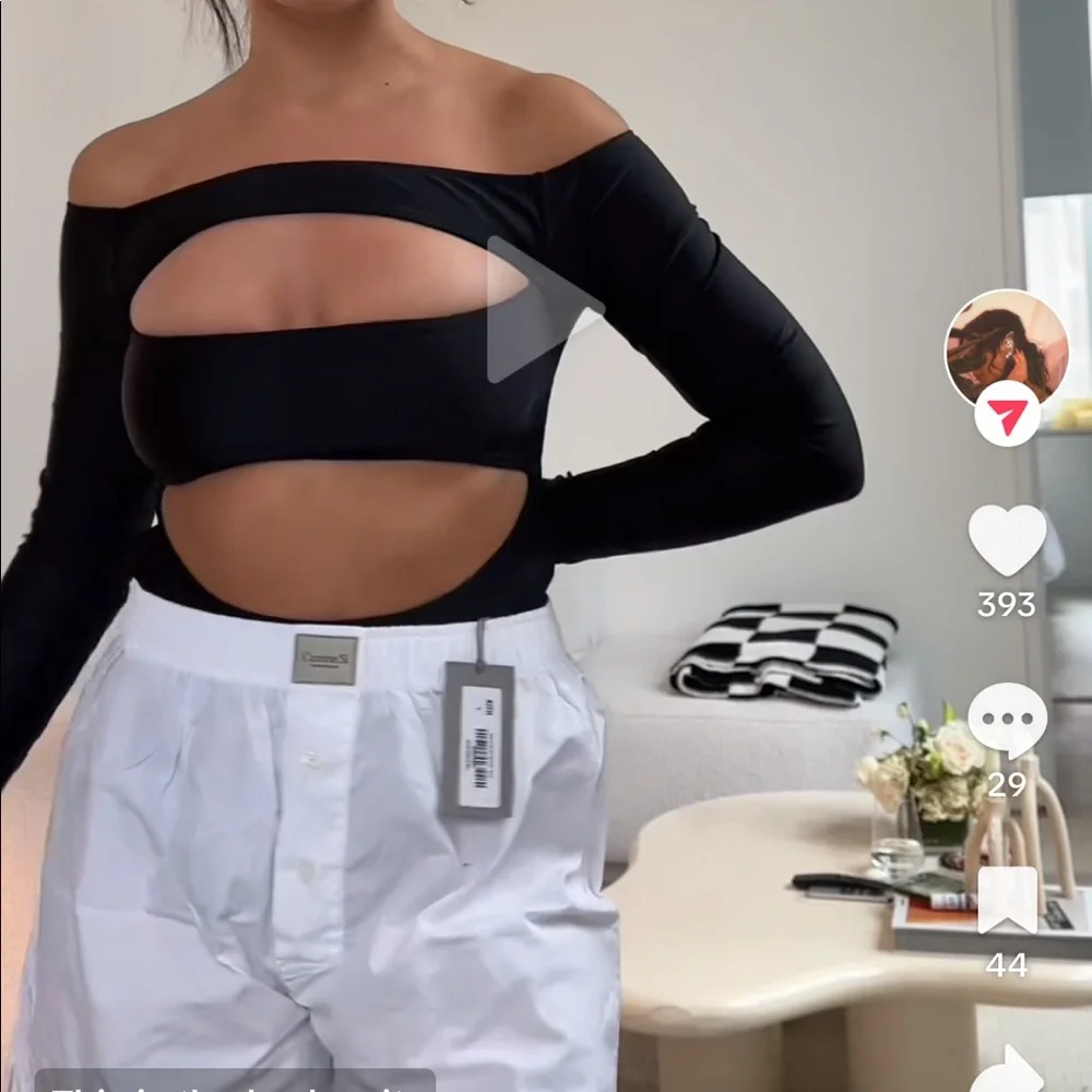 Kith Black Cutout Bodysuit - Picture 3 of 6